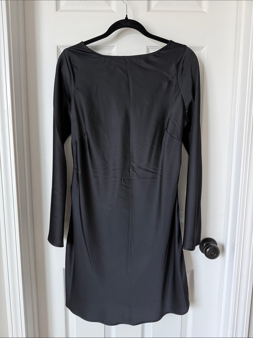 NWT Abercrombie & Fitch Black Long-Sleeve Sheath Dress